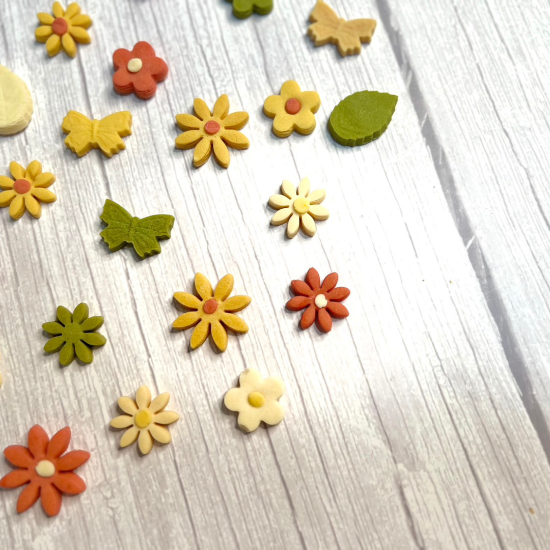 米粉とさつまいもの花びらクッキー
