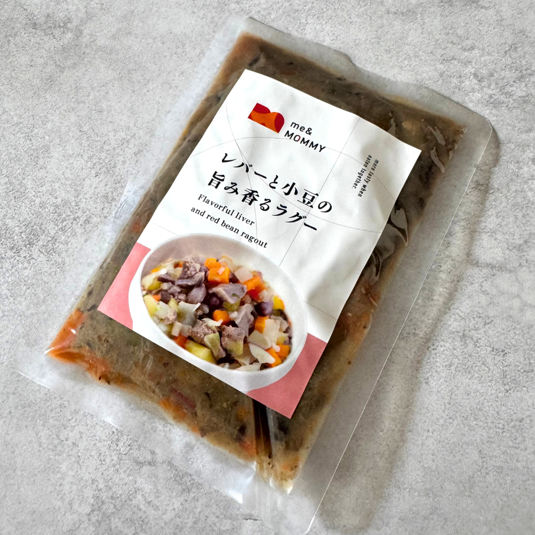 愛犬のごはん 砂肝レバーと小豆の旨み香るラグー