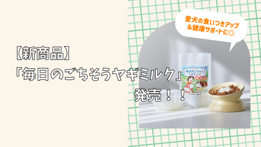 【新商品】「毎日のごちそうヤギミルク」発売！愛犬の食いつきアップ＆健康サポートに◎