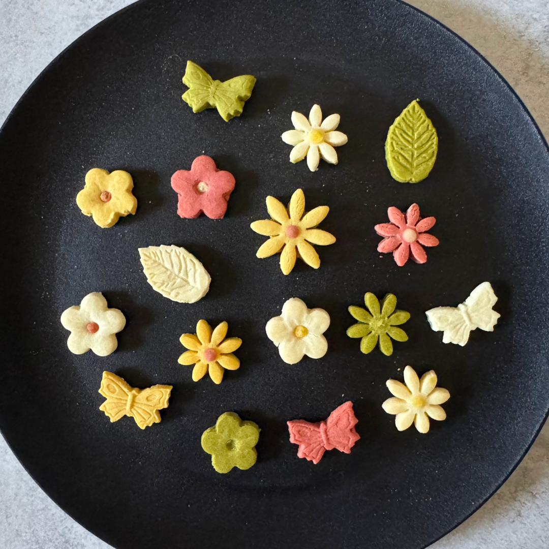 米粉とさつまいもの花びらクッキー　2袋セット　犬の無添加おやつ　