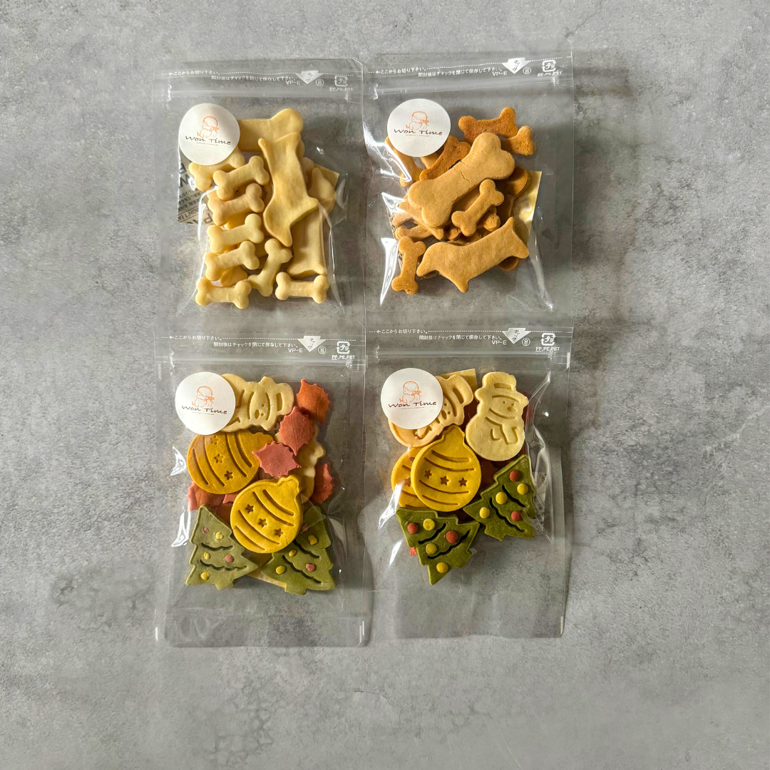 米粉のクリスマスクッキー2袋&選べる人気のクッキー2袋セット　