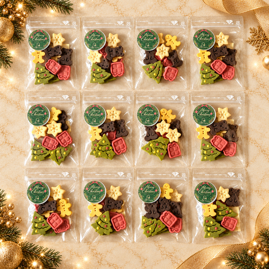 【先行予約販売・10月29日以降順次発送】期間限定 米粉のクリスマスクッキー大袋セット 12袋入り　（送料無料）