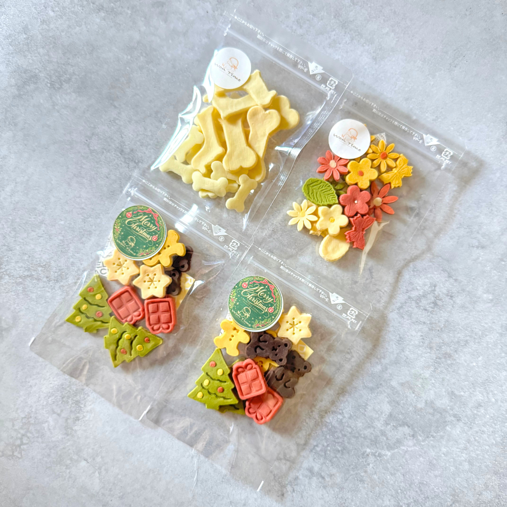 季節限定　米粉のクリスマスクッキー2袋&選べる人気のクッキー2袋セット　