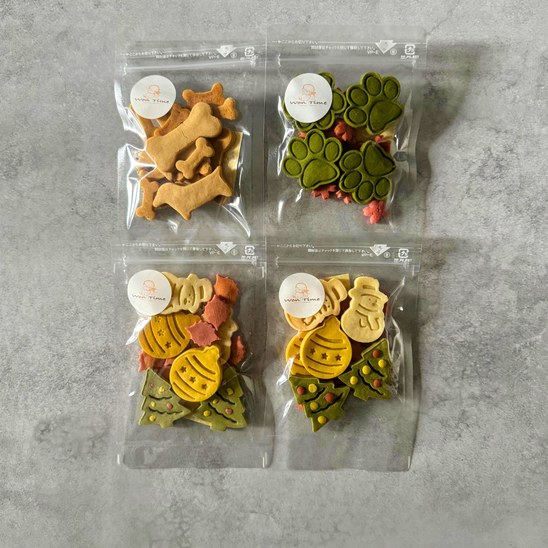 米粉のクリスマスクッキー2袋&選べる人気のクッキー2袋セット　