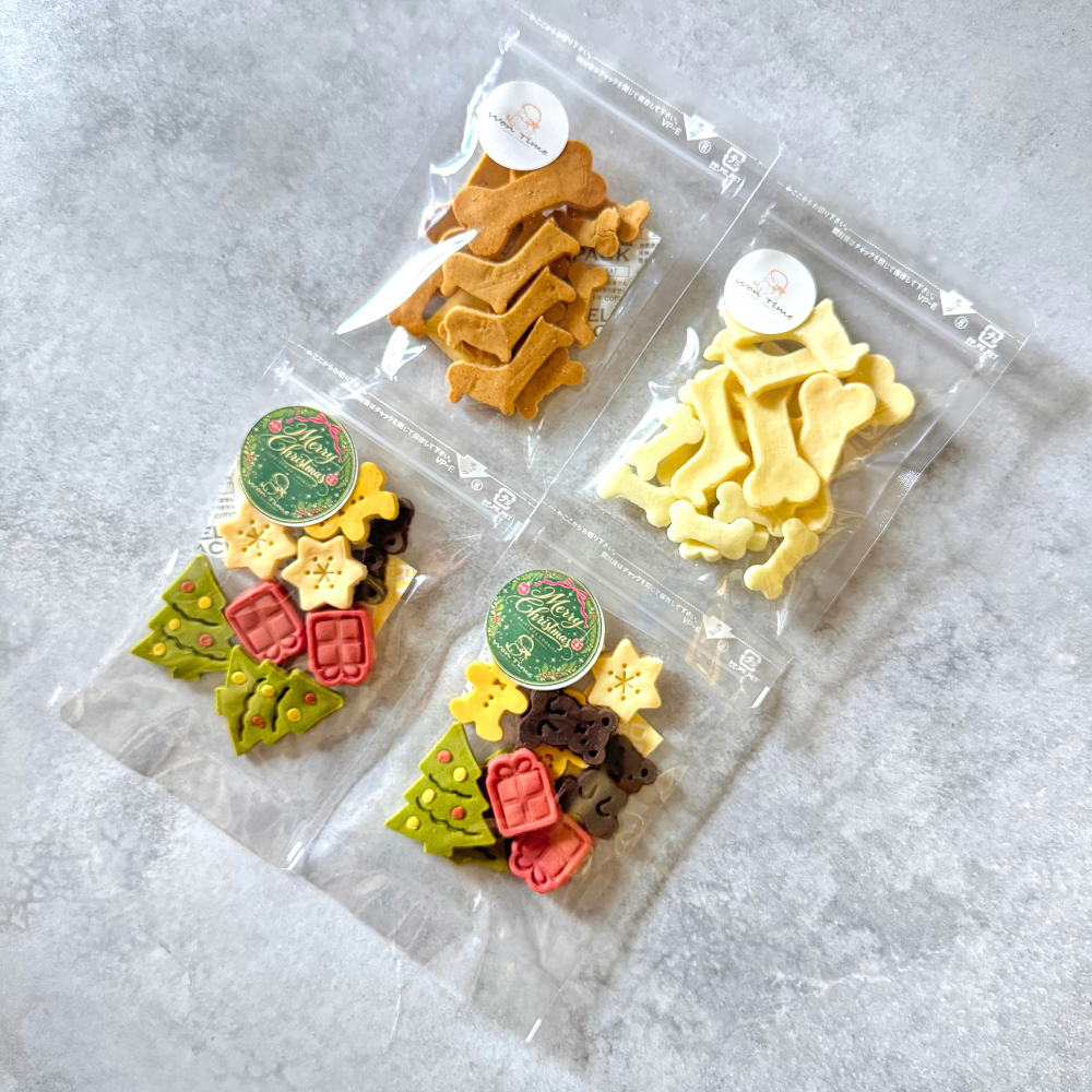 季節限定　米粉のクリスマスクッキー2袋&選べる人気のクッキー2袋セット　