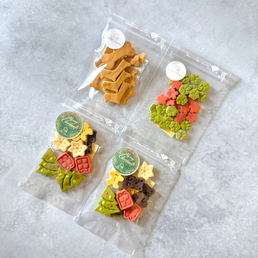 季節限定　米粉のクリスマスクッキー2袋&選べる人気のクッキー2袋セット　