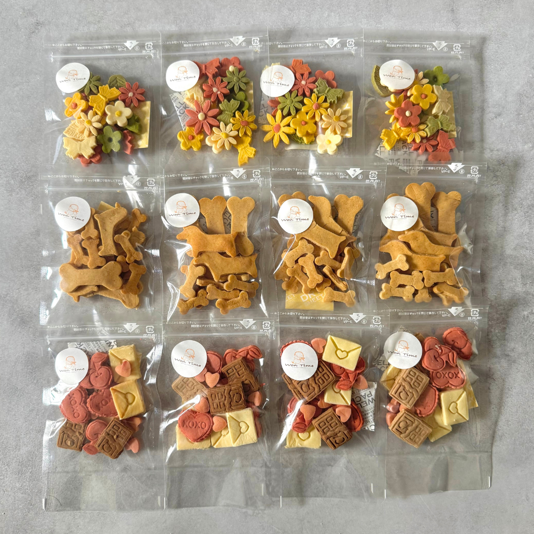 期間限定 バレンタインクッキー入り クッキー3種大袋セット12袋入り（送料無料） 　