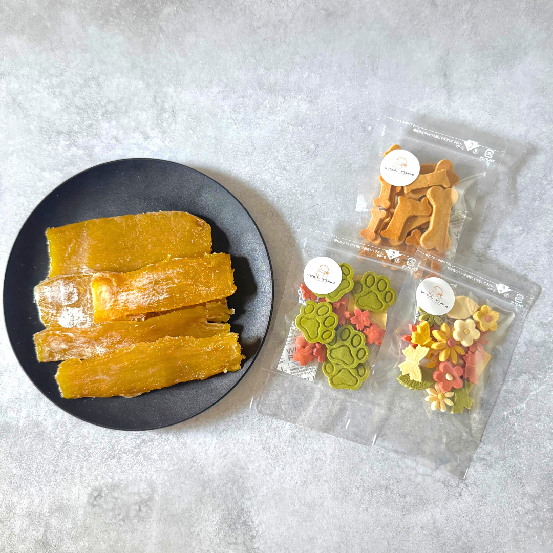 わんちゃんと一緒に食べられる干し芋おいも日和＆無添加クッキー3種セット