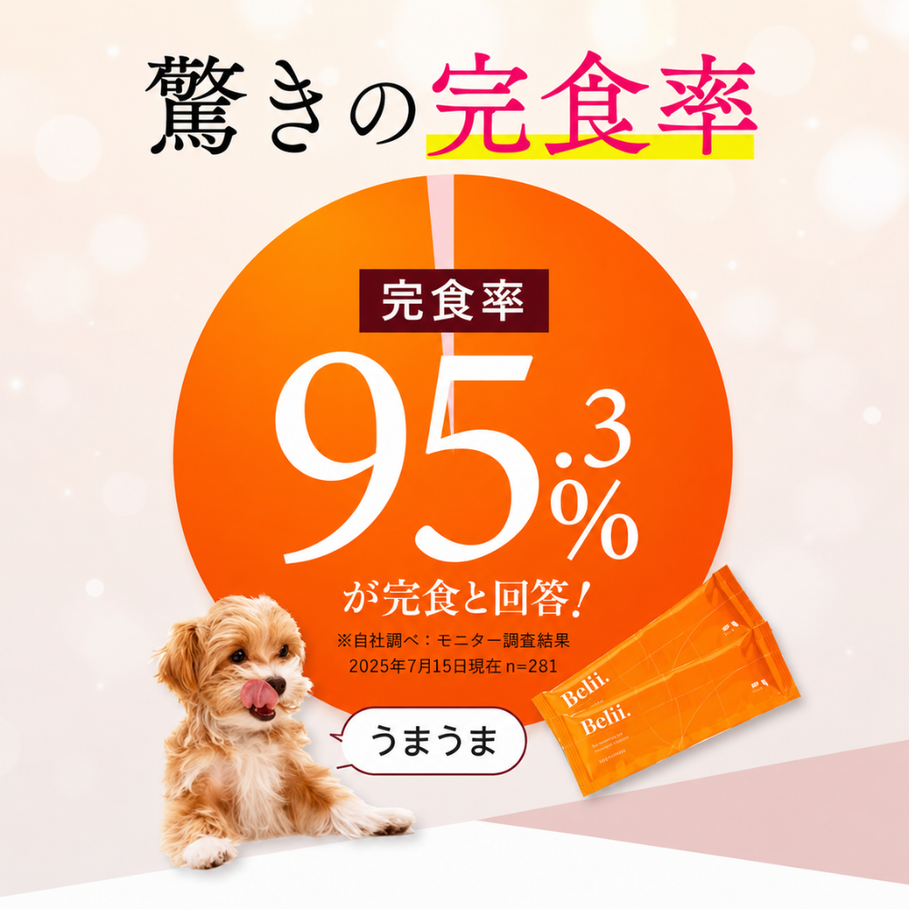 犬用無添加スープ　Belii. 　水分補給を習慣化するためのスープ　夏バテ防止