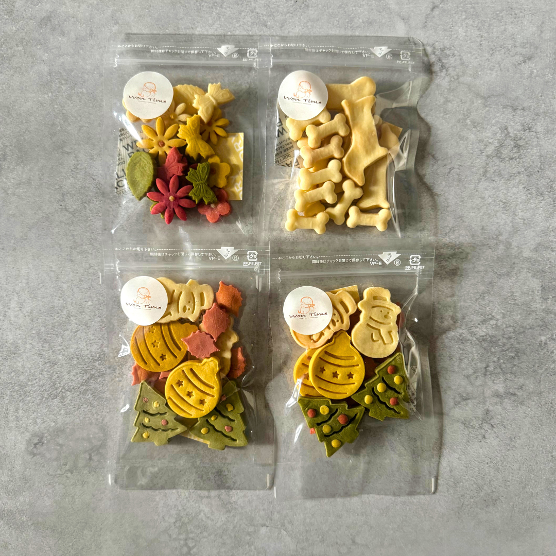 米粉のクリスマスクッキー2袋&選べる人気のクッキー2袋セット　