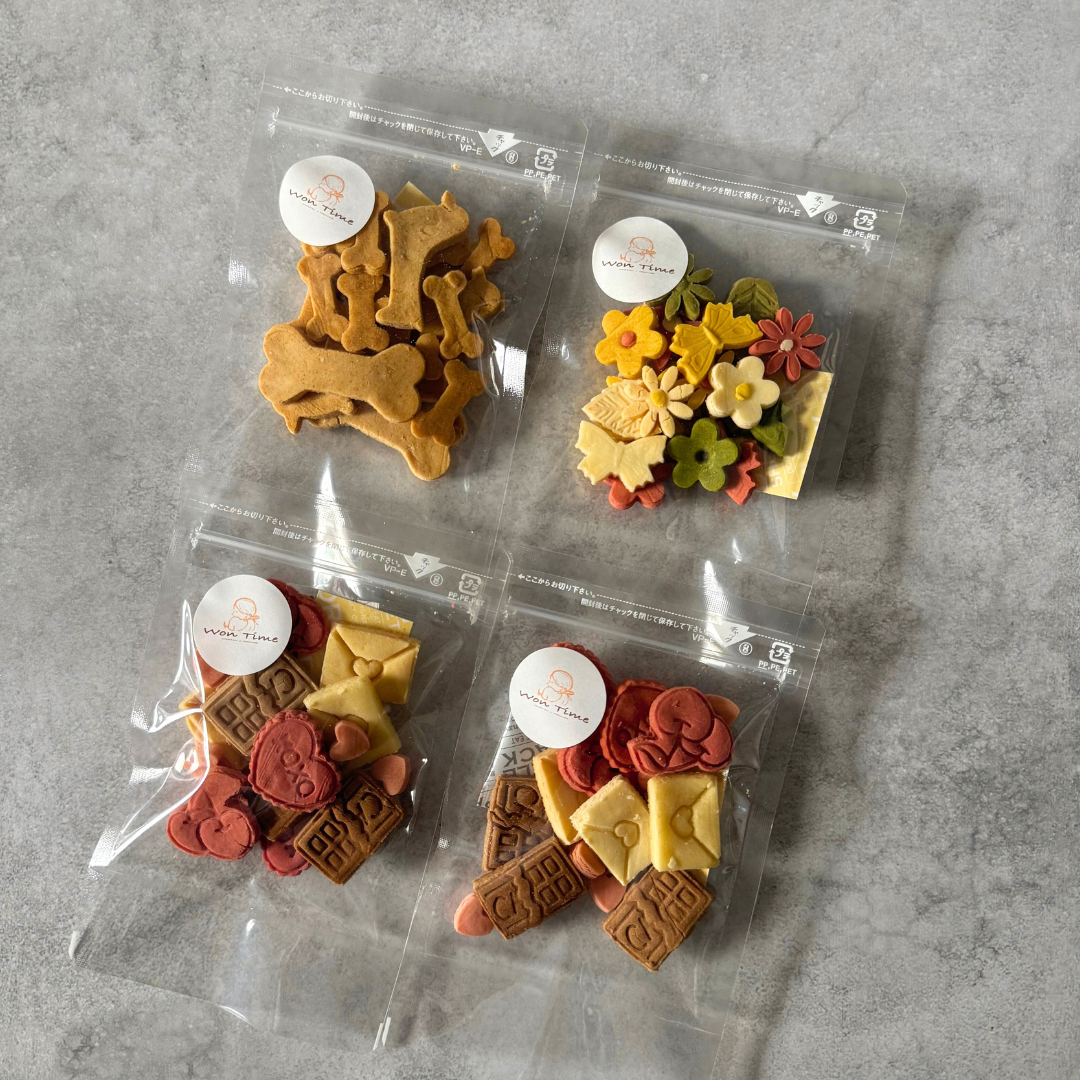 米粉のバレンタインクッキー2袋&選べる人気のクッキー2袋セット　