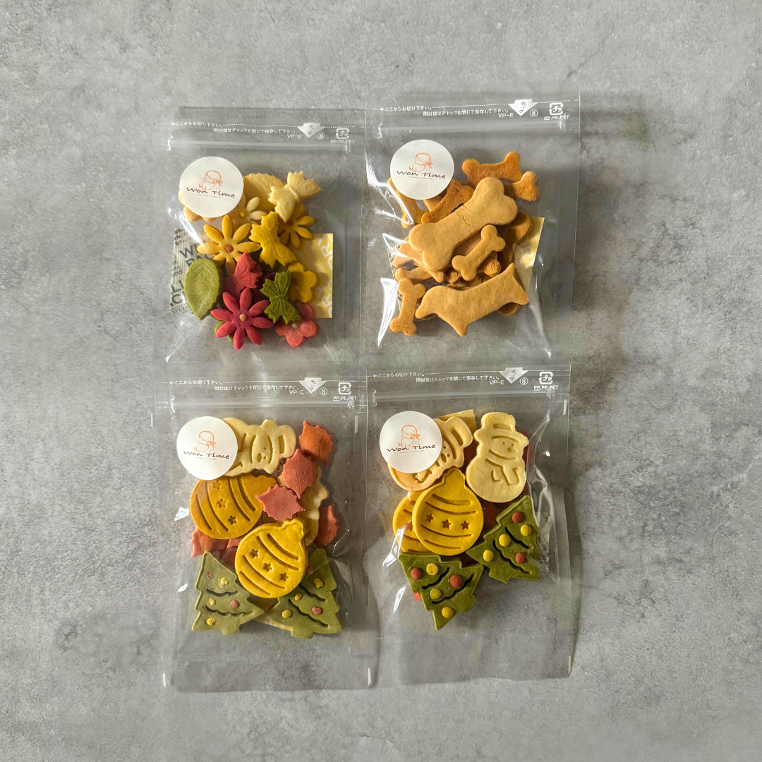 米粉のクリスマスクッキー2袋&選べる人気のクッキー2袋セット　