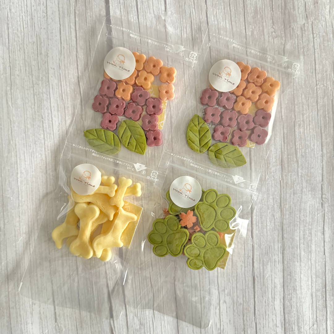 紫芋と米粉の紫陽花クッキー2袋&選べる人気のクッキー2袋セット　