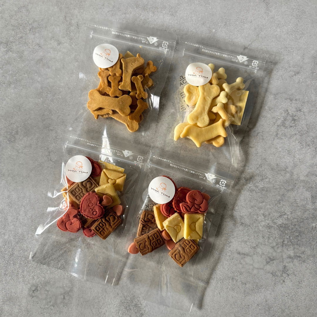 米粉のバレンタインクッキー2袋&選べる人気のクッキー2袋セット　