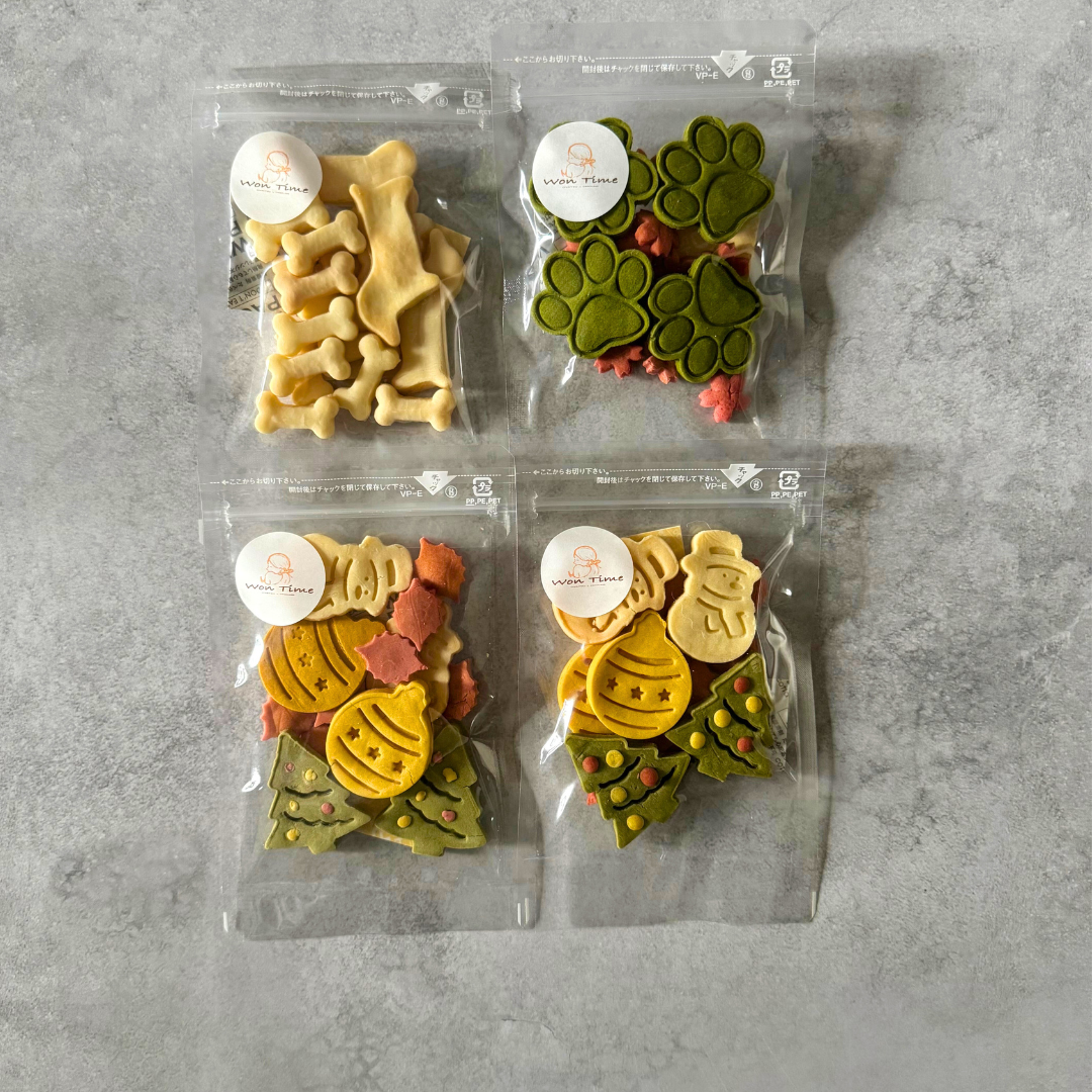 米粉のクリスマスクッキー2袋&選べる人気のクッキー2袋セット　