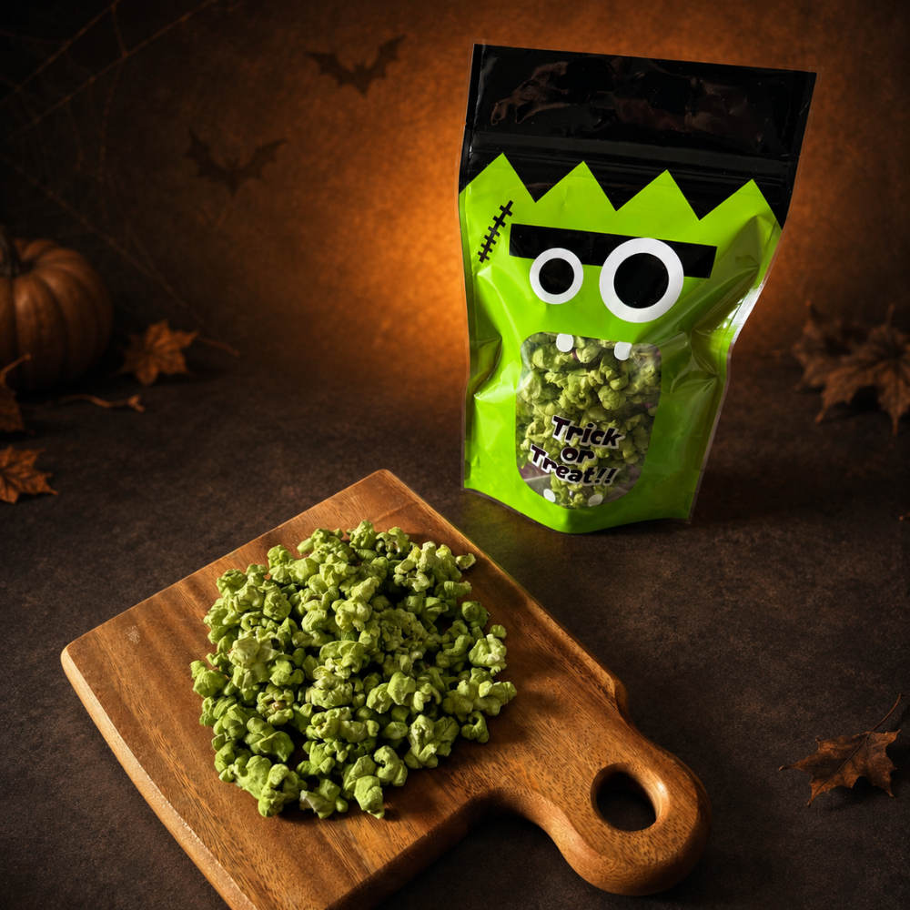 【ハロウィン限定・送料無料】ポップコーン4種＆米粉のハロウィンクッキー4袋セット